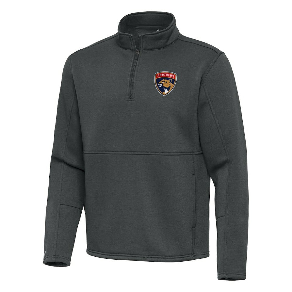 Florida Panthers - Antigua Twist Quarter-Zip Pullover Jacket Pewter