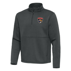 Florida Panthers - Antigua Twist Quarter-Zip Pullover Jacket Pewter