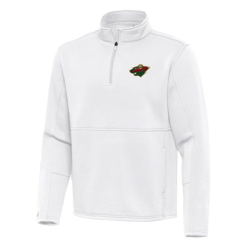 Minnesota Wild - Antigua Twist Quarter-Zip Pullover Jacket White