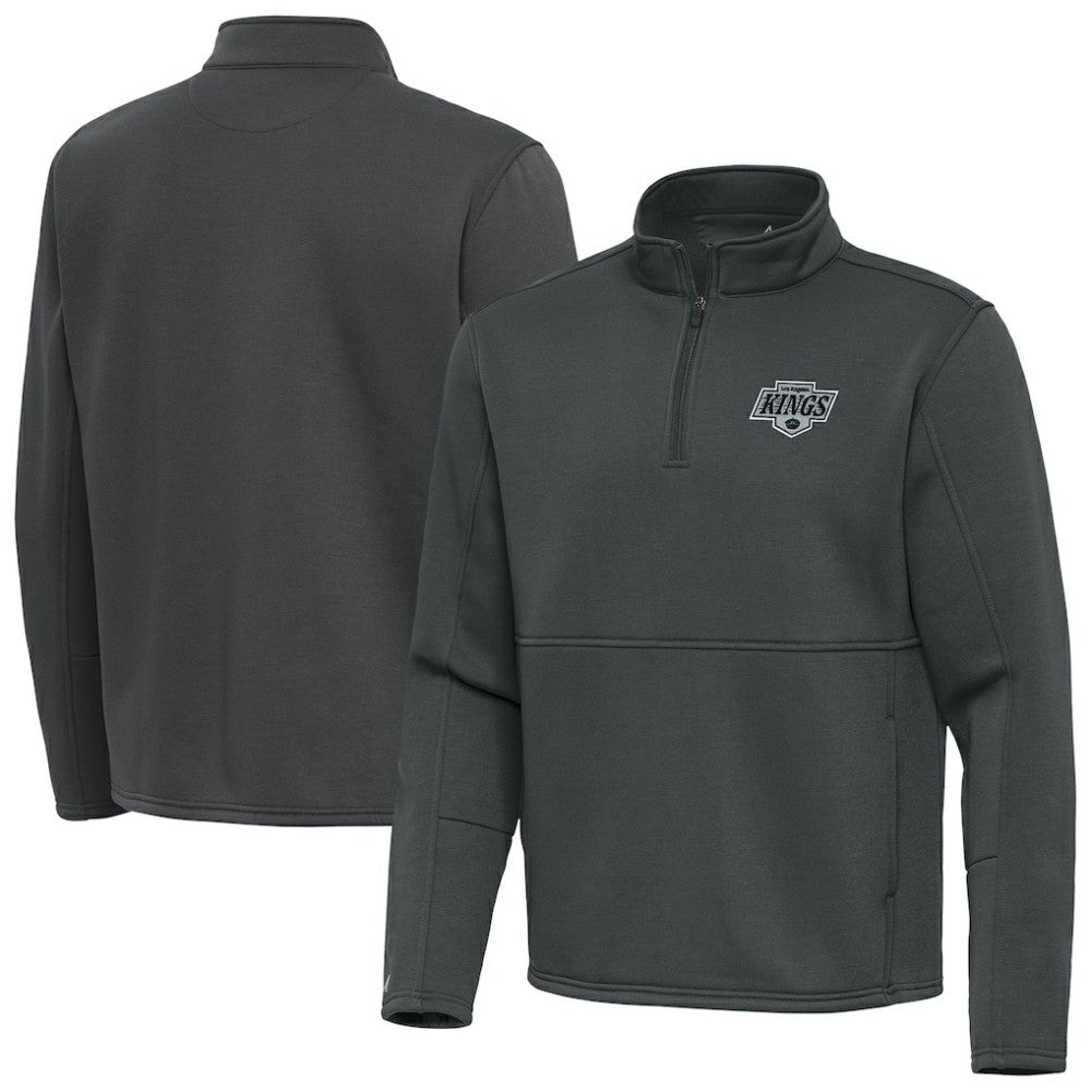 Los Angeles Kings - Antigua Twist Quarter-Zip Pullover Jacket Silver