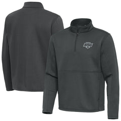 Los Angeles Kings - Antigua Twist Quarter-Zip Pullover Jacket Silver
