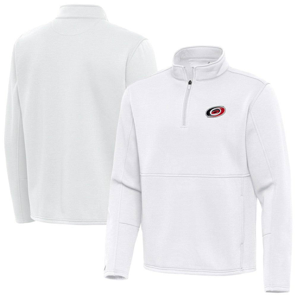 Carolina Hurricanes - Antigua Twist Quarter-Zip Pullover Jacket White