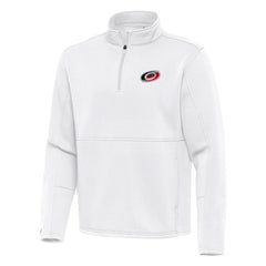 Carolina Hurricanes - Antigua Twist Quarter-Zip Pullover Jacket White