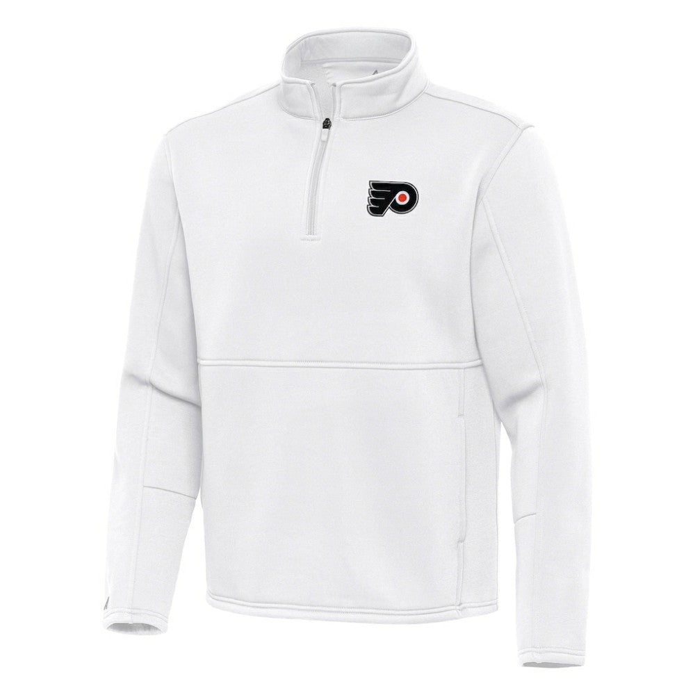 Philadelphia Flyers - Antigua Twist Quarter-Zip Pullover Jacket White