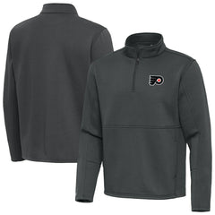 Philadelphia Flyers - Antigua Twist Quarter-Zip Pullover Jacket Pewter