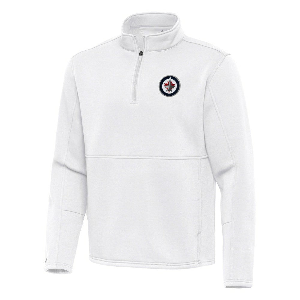 Winnipeg Jets - Antigua Twist Quarter-Zip Pullover Jacket White