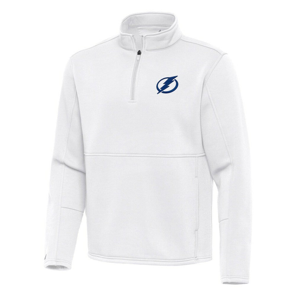 Tampa Bay Lightning - Antigua Twist Quarter-Zip Pullover Jacket White