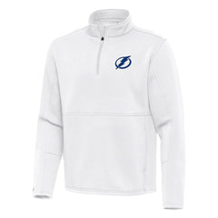 Tampa Bay Lightning - Antigua Twist Quarter-Zip Pullover Jacket White