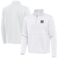 Anaheim Ducks - Antigua Twist Quarter-Zip Pullover Jacket White