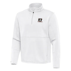 Anaheim Ducks - Antigua Twist Quarter-Zip Pullover Jacket White