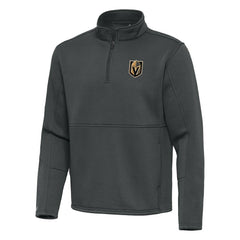 Vegas Golden Knights Antigua Twist Quarter-Zip Pullover Jacket Pewter