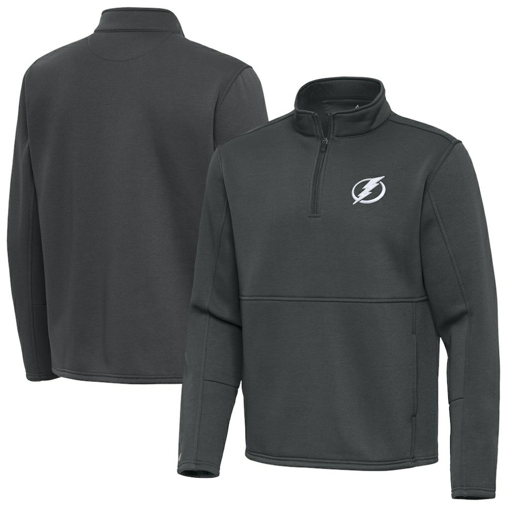 Tampa Bay Lightning - Antigua Twist Quarter-Zip Pullover Jacket Pewter