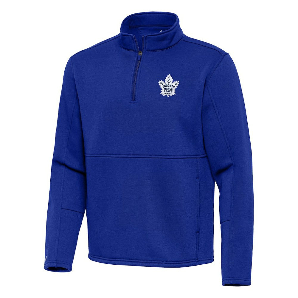 Toronto Maple Leafs - Antigua Twist Quarter-Zip Pullover Jacket Blue