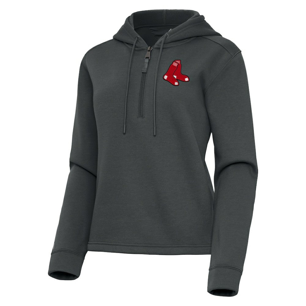 Boston Red Sox Antigua Women's Contemporary Quarter-Zip Hoodie Online