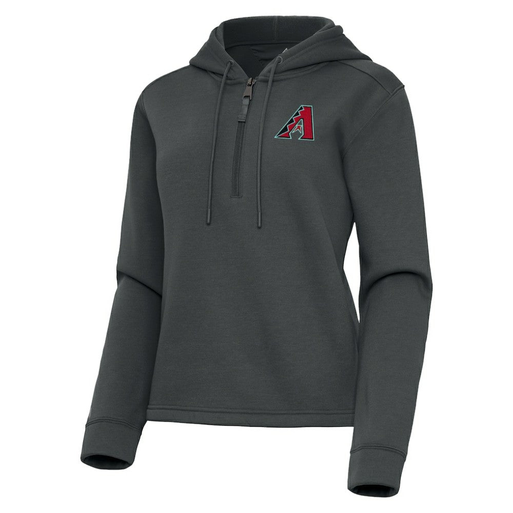 Arizona Diamondbacks Antigua Women's Contemporary Quarter-Zip Hoodie Lifestyle