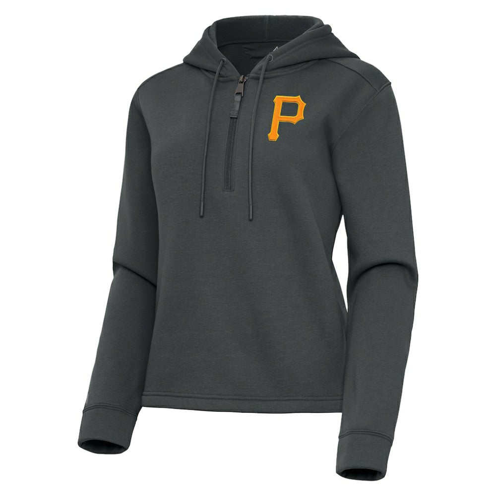 Pittsburgh Pirates Antigua Women's Contemporary Quarter-Zip Hoodie Online