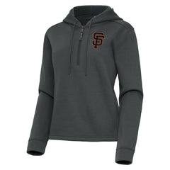 San Francisco Giants Antigua Women's Contemporary Quarter-Zip Hoodie On Sale