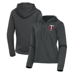 Minnesota Twins Antigua Women's Contemporary Quarter-Zip Hoodie for sale