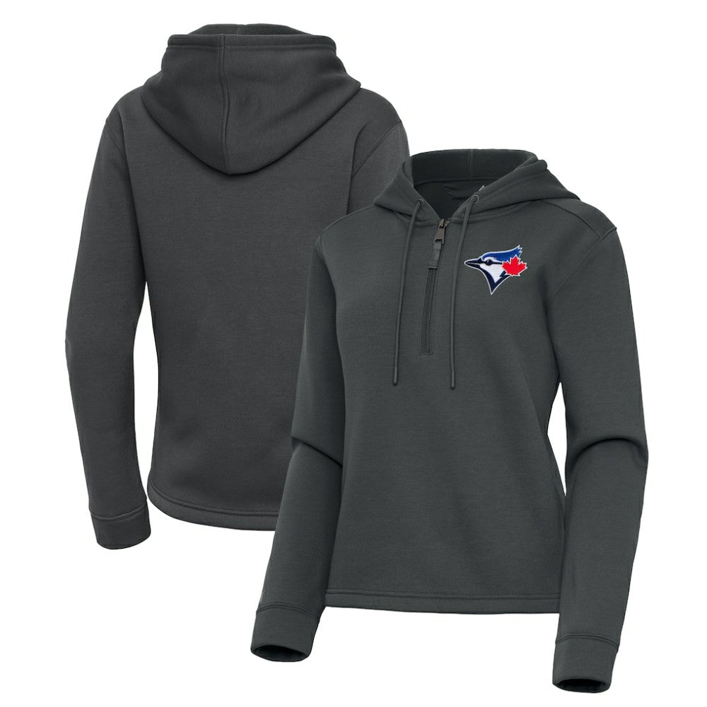Toronto Blue Jays Antigua Women's Contemporary Quarter-Zip Hoodie Sale