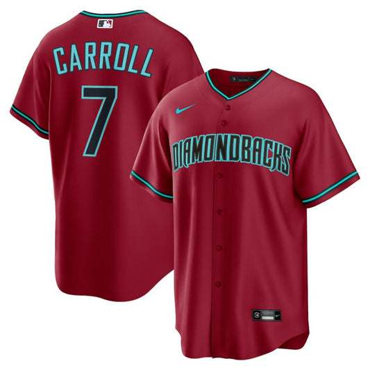 Corbin Carroll Arizona Diamondbacks Nike Alternate 2 Replica Jersey - Red | MLB Jerseys