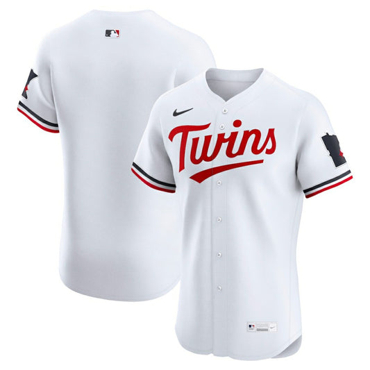 Minnesota Twins Nike Home Elite Jersey - White | MLB Jerseys