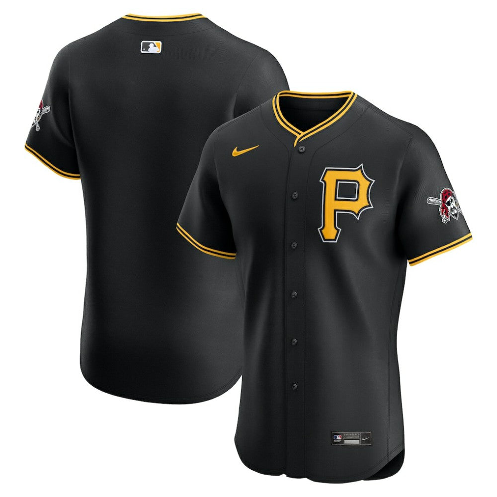 Pittsburgh Pirates Nike Alternate Elite Jersey - Black | MLB Jerseys