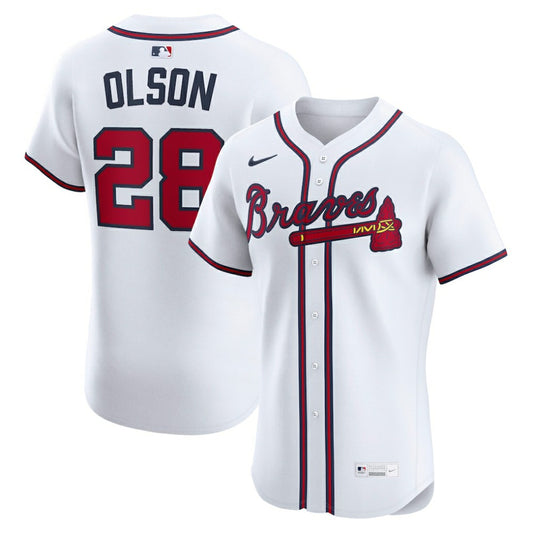 Matt Olson Atlanta Braves Nike Home Elite Player Jersey - White | MLB Jerseys