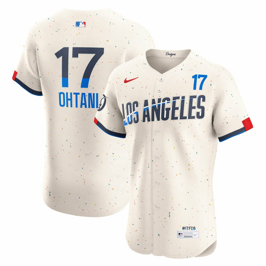 Shohei Ohtani Los Angeles Dodgers Nike City Connect Elite Jersey - Cream | MLB Jerseys