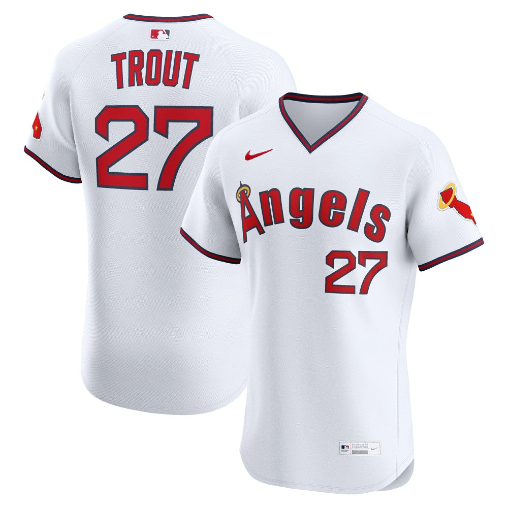 Mike Trout Los Angeles Angels Nike Alternate 2 Elite Jersey Clearance