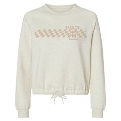 San Francisco Giants Soft as a Grape Women's Tonal Checkered Sweatshirt Lifestyle