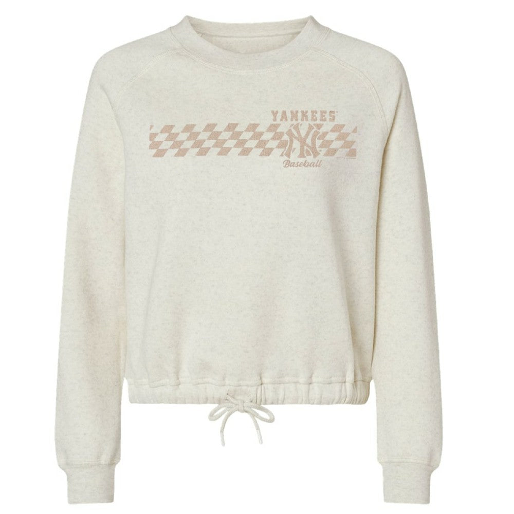 New York Yankees Soft as a Grape Women's Tonal Checkered Sweatshirt Near Me
