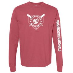 Washington Nationals Soft as a Grape Women's Pigment Dye Long Sleeve T-Shirt for sale