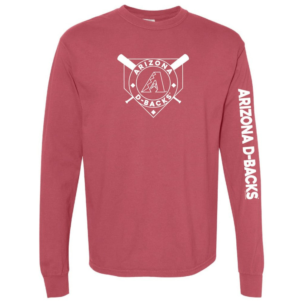 Arizona Diamondbacks Soft as a Grape Women's Pigment Dye Long Sleeve T-Shirt Lifestyle