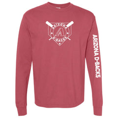 Arizona Diamondbacks Soft as a Grape Women's Pigment Dye Long Sleeve T-Shirt Lifestyle