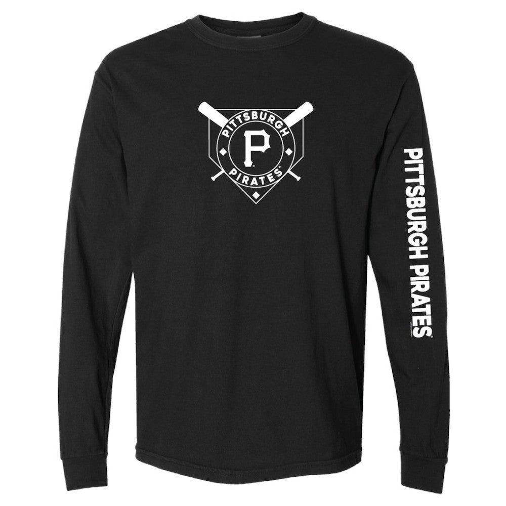 Pittsburgh Pirates Soft as a Grape Women's Pigment Dye Long Sleeve T-Shirt discount