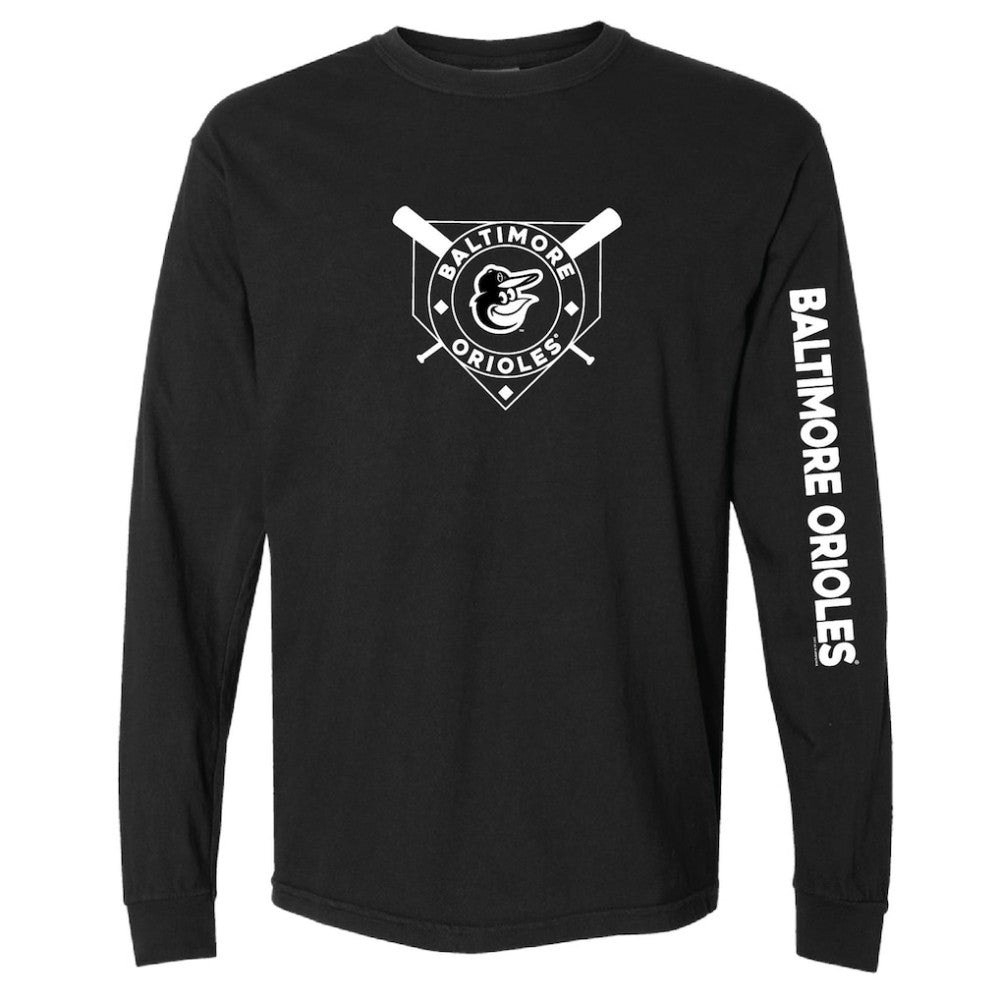 Baltimore Orioles Soft as a Grape Women's Pigment Dye Long Sleeve T-Shirt discount