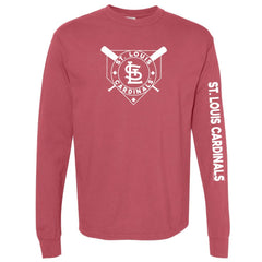 St. Louis Cardinals Soft as a Grape Women's Pigment Dye Long Sleeve T-Shirt discount