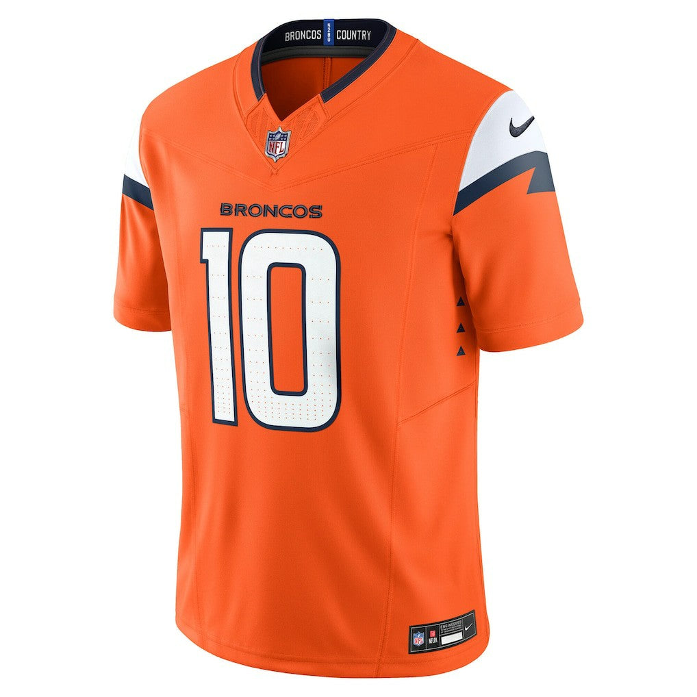 Bo Nix Denver Broncos Vapor F.U.S.E. Limited Jersey Orange - Nike