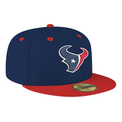 Houston Texans New Era Flipside Two-Tone 59FIFTY Fitted Hat Navy/Red - NFL
