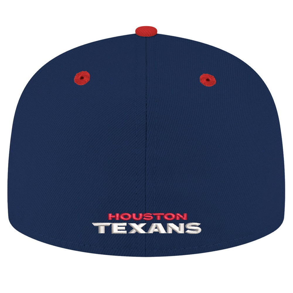 Houston Texans New Era Flipside Two-Tone 59FIFTY Fitted Hat Navy/Red - NFL