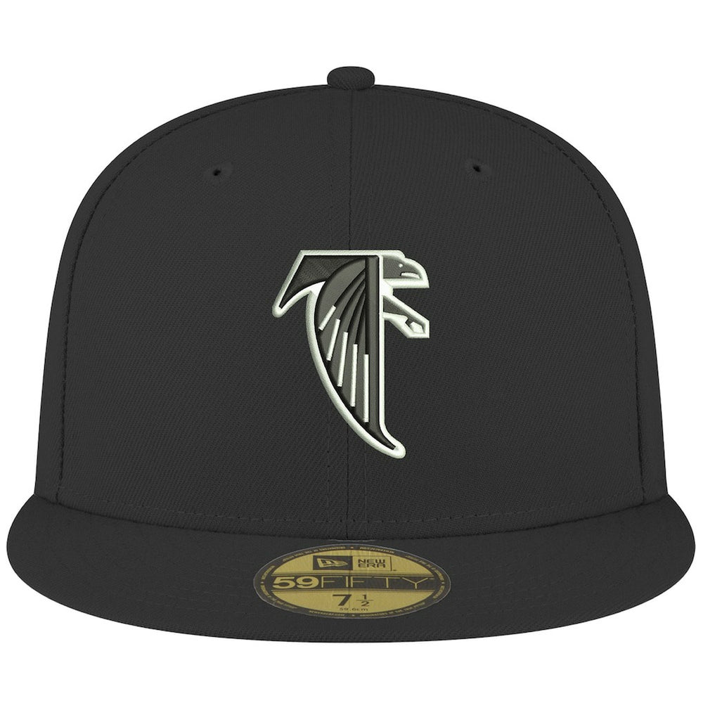 Atlanta Falcons New Era Omaha Throwback 59FIFTY Fitted Hat Black - NFL