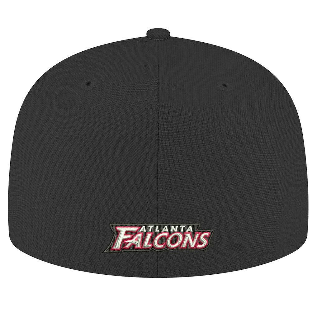 Atlanta Falcons New Era Omaha Throwback 59FIFTY Fitted Hat Black - NFL