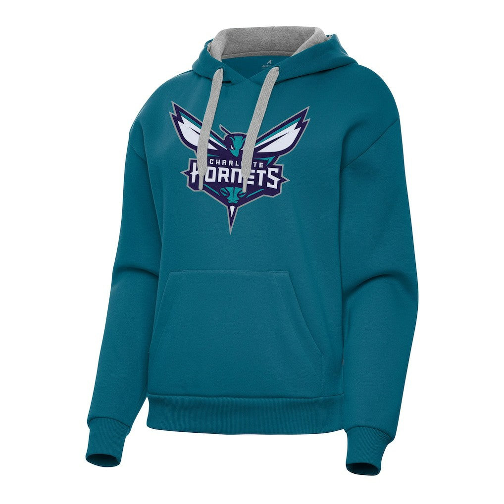 NBA - Charlotte Hornets Antigua Women's Victory Pullover Hoodie - Teal