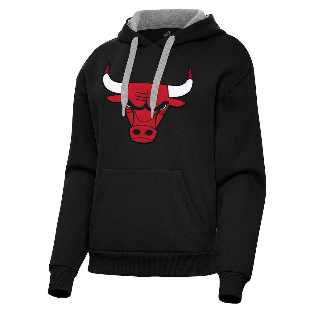 NBA - Chicago Bulls Antigua Women's Victory Pullover Hoodie - Black
