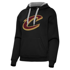 NBA - Cleveland Cavaliers Antigua Women's Victory Pullover Hoodie - Black