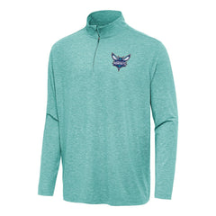 NBA - Charlotte Hornets Antigua Hunk Quarter-Zip Top - Heather Aqua