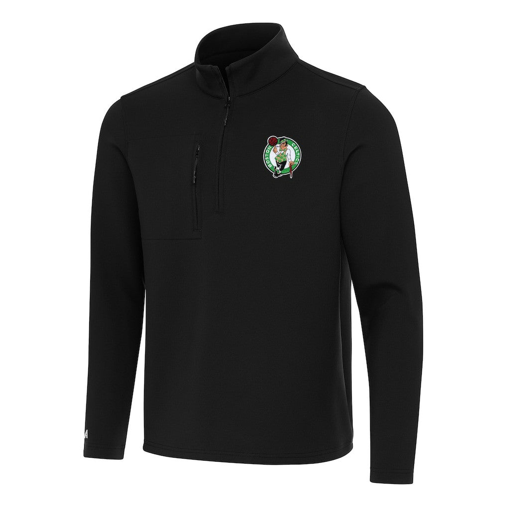 NBA - Boston Celtics Antigua Insider Quarter-Zip Top - Black