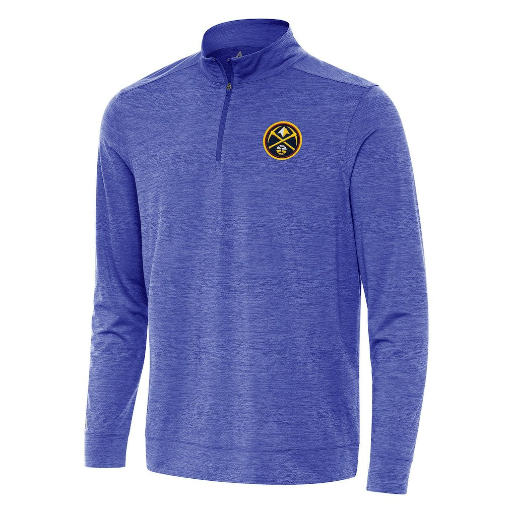 NBA - Denver Nuggets Antigua Bright Quarter-Zip Top - Heather Royal