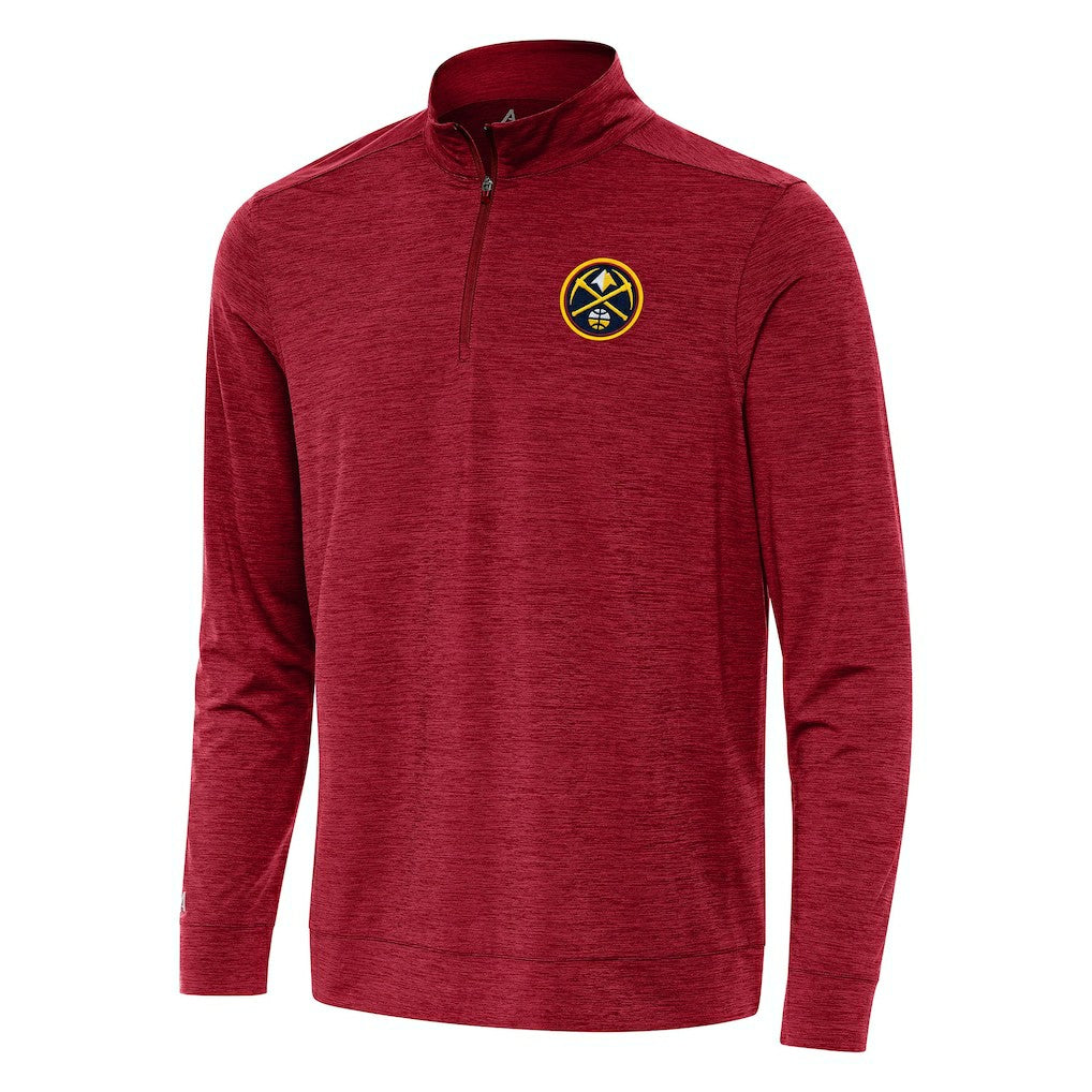 NBA - Denver Nuggets Antigua Bright Quarter-Zip Top - Cardinal
