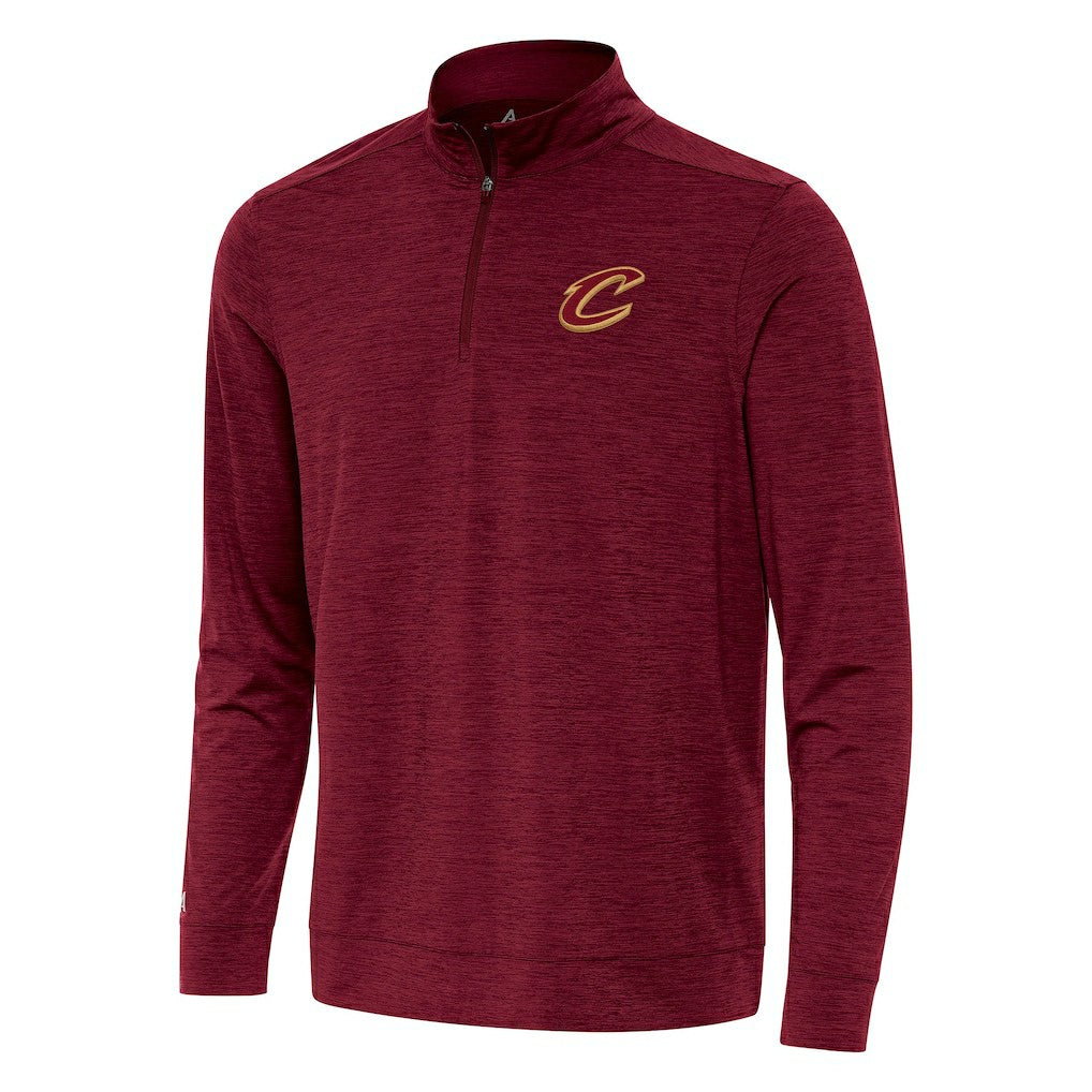 NBA - Cleveland Cavaliers Antigua Bright Quarter-Zip Top - Burgundy
